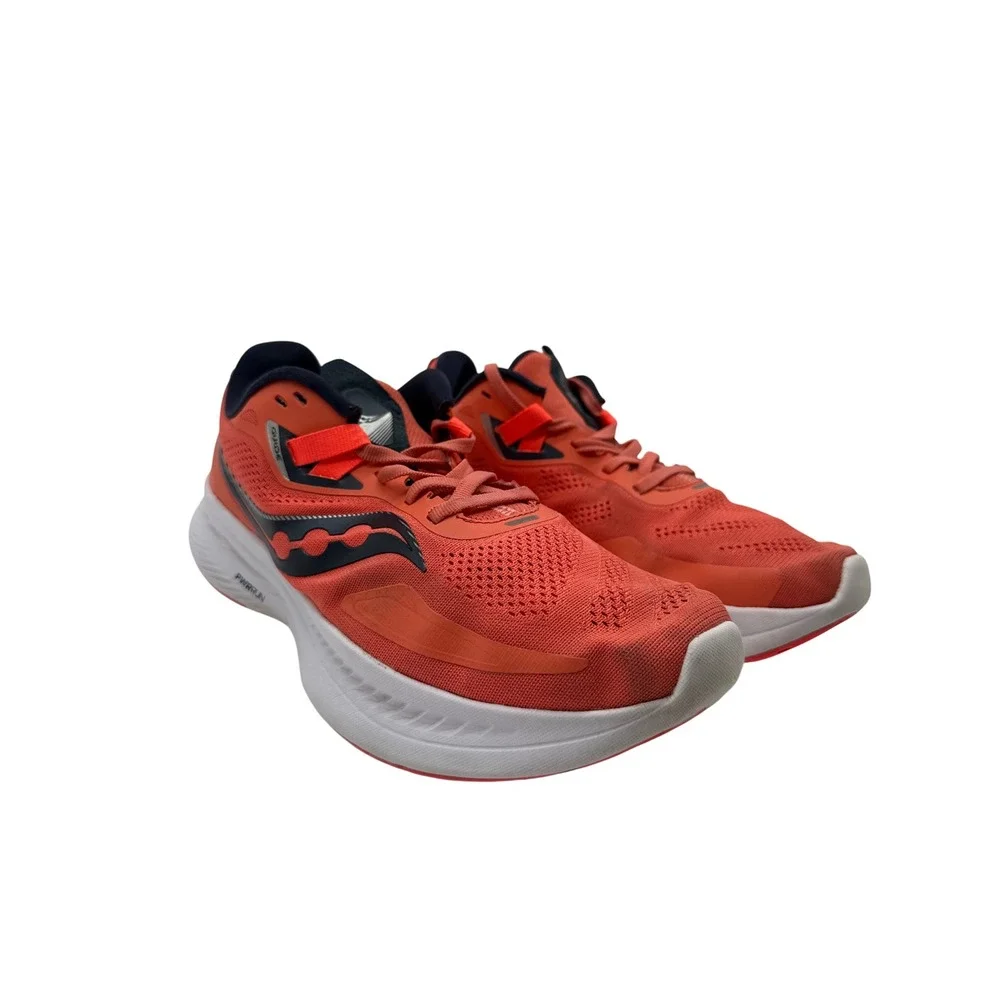 Saucony Guide 15 Running Shoes Womens 8.5 Orange Excellent Stability Sneakers